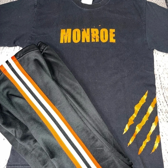 Varsity spirit Black and orange athletic pants - Picture 5 of 5